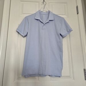 GAP Men's Size XS Stretch Pique Polo Shirt Light Blue